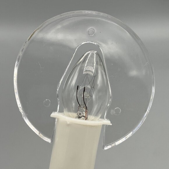 2 Electric Window Christmas Candle Lights Halo w/ Sensors Dusk to Dawn Plug-In - Picture 2 of 9